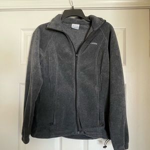 Charcoal gray fleece Columbia jacket